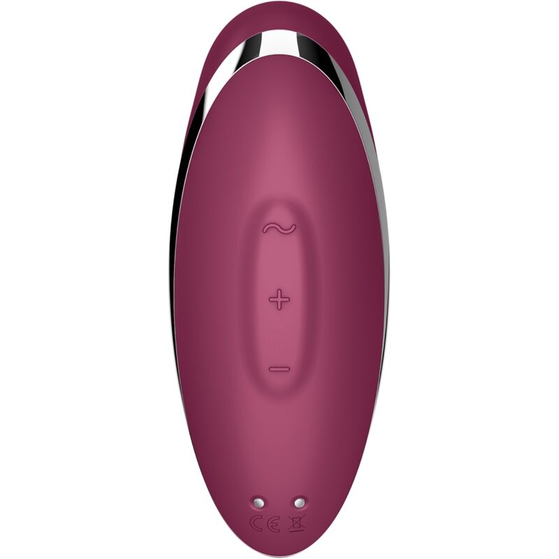 SATISFYER - TAP &amp; CLIMAX 2 VIBRATORE E STIMOLATORE ROSSO