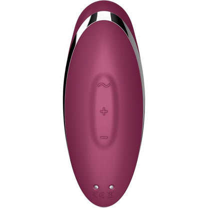SATISFYER - TAP &amp; CLIMAX 2 VIBRATORE E STIMOLATORE ROSSO