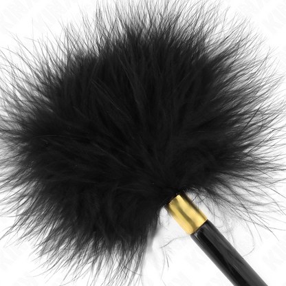 KINK - PIUME TICKLE IN METALLO NERO ORO 18 CM