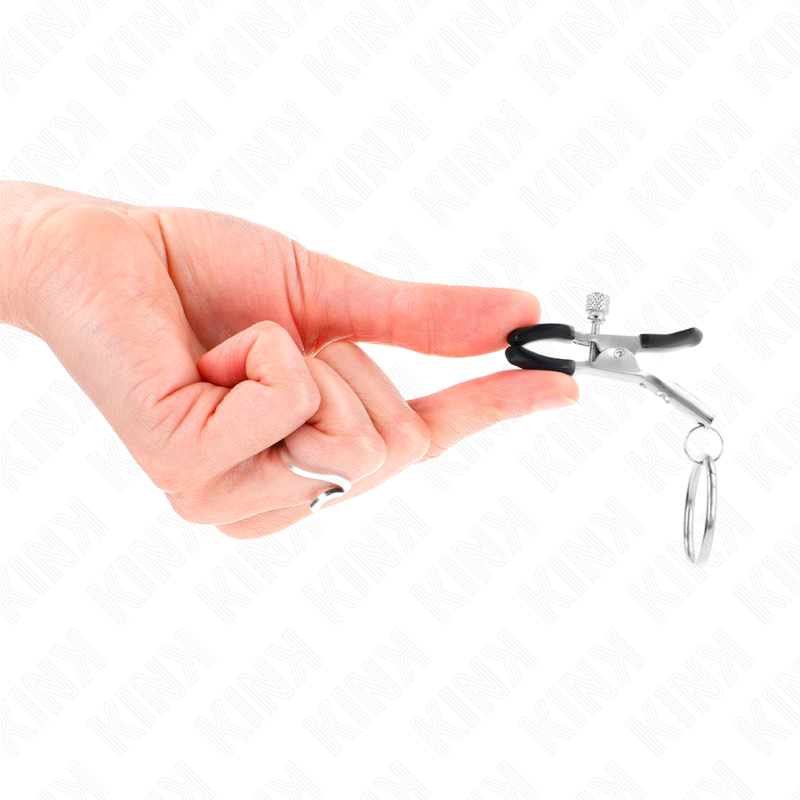 KINK - MORSETTI PER CAPEZZOLI DA 6 CM CON ANELLO