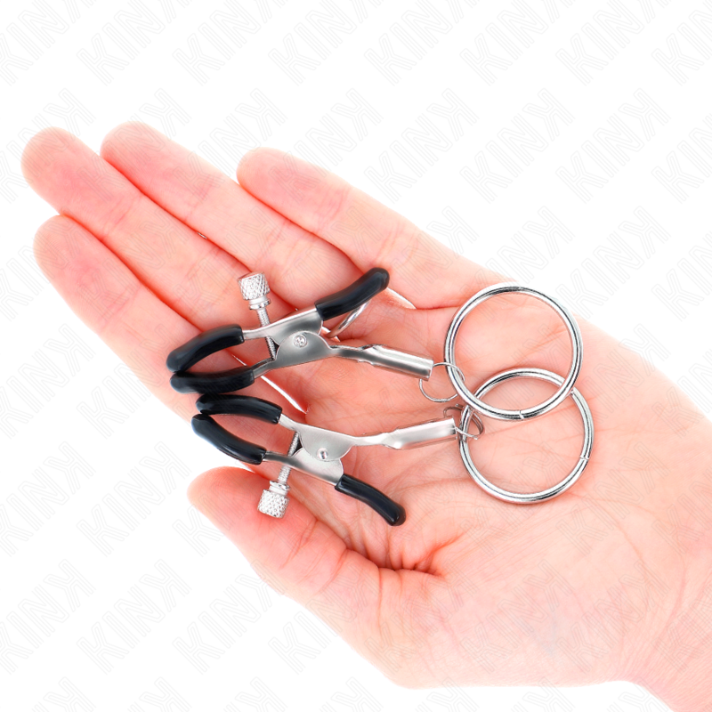 KINK - MORSETTI PER CAPEZZOLI DA 6 CM CON ANELLO