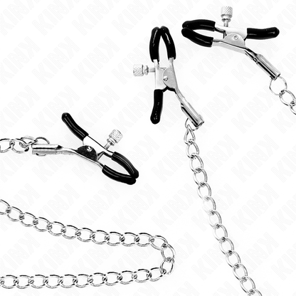 KINK - MORSETTI PER CAPEZZOLI E CLITORIDE CON CATENA 30 CM MODELLO 2