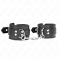 KINK - BRACCIALETTI NERI CON BORCHIE 35 X 6 CM