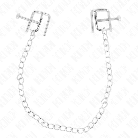 KINK - MORSETTI PER CAPEZZOLI MORSA COMPRESSORE CON CATENA 30 CM