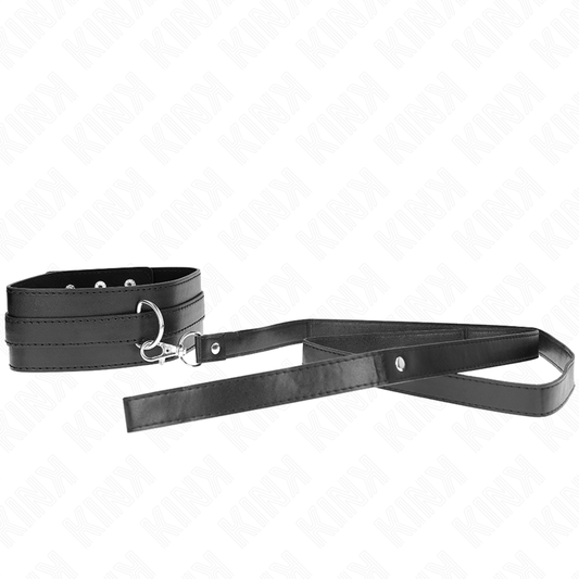 KINK - COLLARE CON GUINZAGLIO 116 CM MODELLO 1 REGOLABILE 36-43 CM X 5 CM