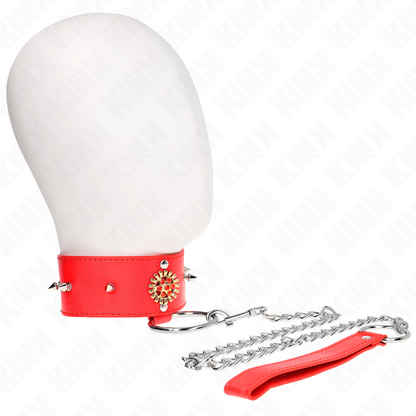 KINK - GUINZAGLIO A FORMA DI DIAMANTE ROSSO 65 CM REGOLABILE 35-51 CM X 7 CM