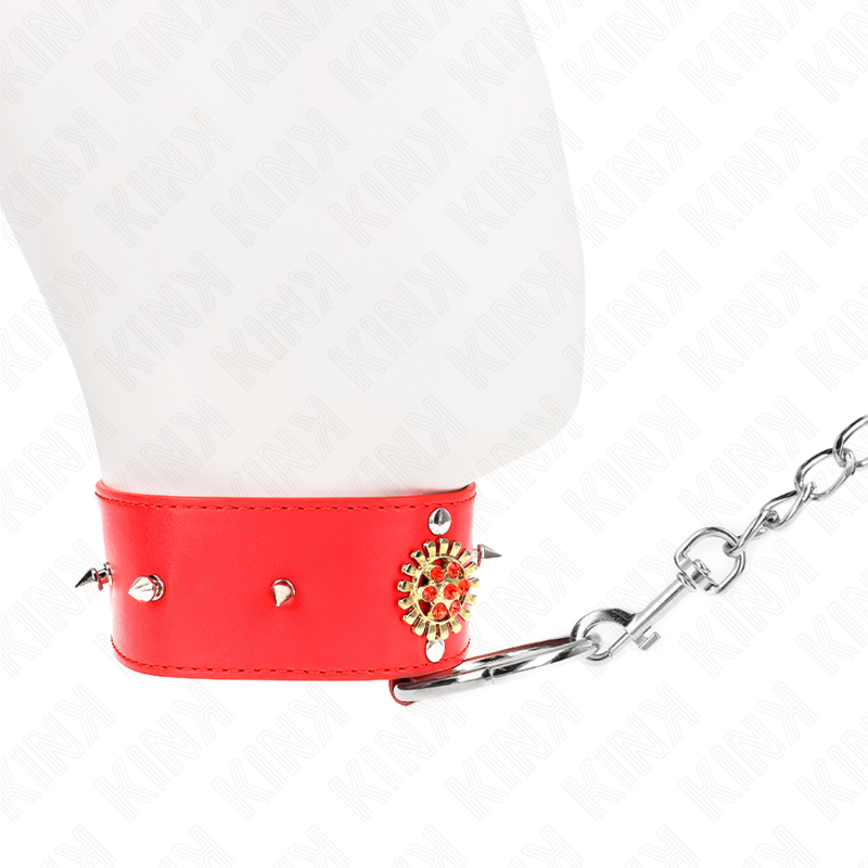 KINK - GUINZAGLIO A FORMA DI DIAMANTE ROSSO 65 CM REGOLABILE 35-51 CM X 7 CM