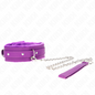KINK - COLLARE VIOLA DA 65 CM CON GUINZAGLIO CON RESTRIZIONI REGOLABILI 36-42 CM X 5,5 CM