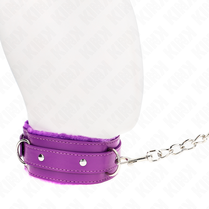 KINK - COLLARE VIOLA DA 65 CM CON GUINZAGLIO CON RESTRIZIONI REGOLABILI 36-42 CM X 5,5 CM