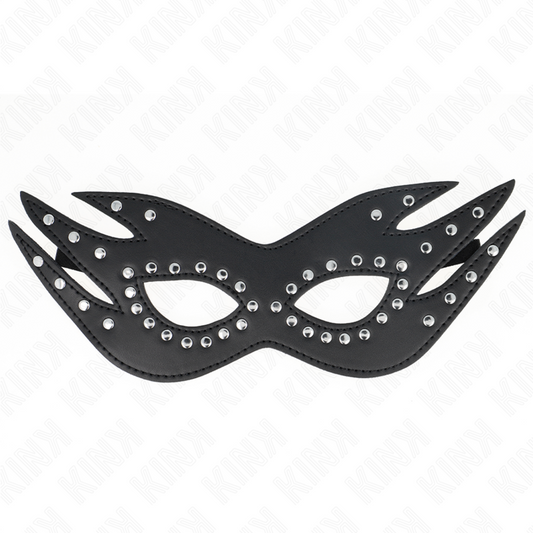 KINK - MASCHERINA IN SIMILPELLE CON RIVETTI MODELLO 3 26 x 9,5 CM