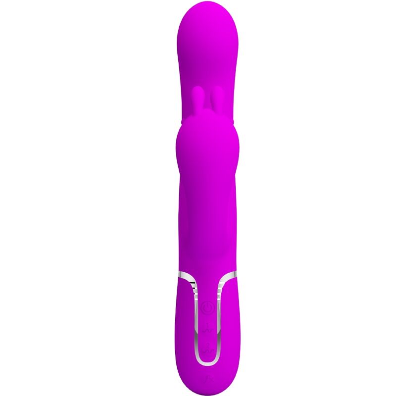 PRETTY LOVE - CAMMY VIBRATORE TRIPLO MULTIFUNZIONALE 4 IN 1 ROSA