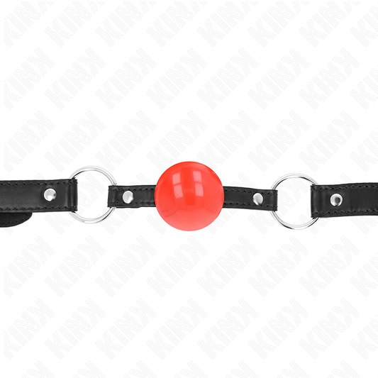 KINK - BALL GAG A PALLA ROSSA IN TPE DA 4 CM 60 x 2 CM