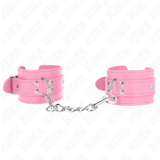 KINK - BRACCIALETTI REGOLABILI SEMPLICI ROSA 20-23 CM X 5,5 CM