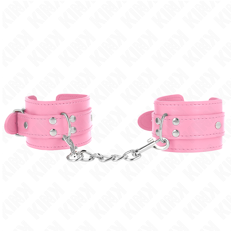 KINK - BRACCIALETTI REGOLABILI SEMPLICI ROSA 20-23 CM X 5,5 CM