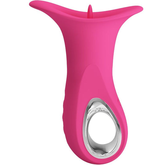 PRETTY LOVE - VIBRATORE ORALE CLYDE LINGUA VIBRANTE 12 VIBRAZIONI ROSA