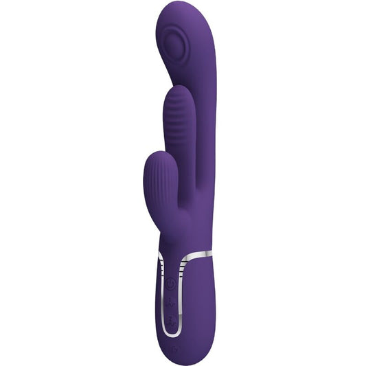 PRETTY LOVE - SHANIA VIBRATORE CONIGLIO MULTIFUNZIONE TRIPLO VIOLA