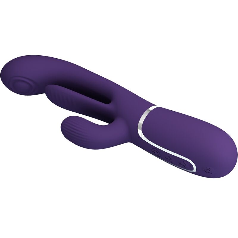 PRETTY LOVE - SHANIA VIBRATORE CONIGLIO MULTIFUNZIONE TRIPLO VIOLA