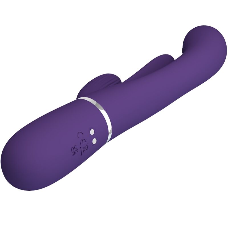 PRETTY LOVE - SHANIA VIBRATORE CONIGLIO MULTIFUNZIONE TRIPLO VIOLA