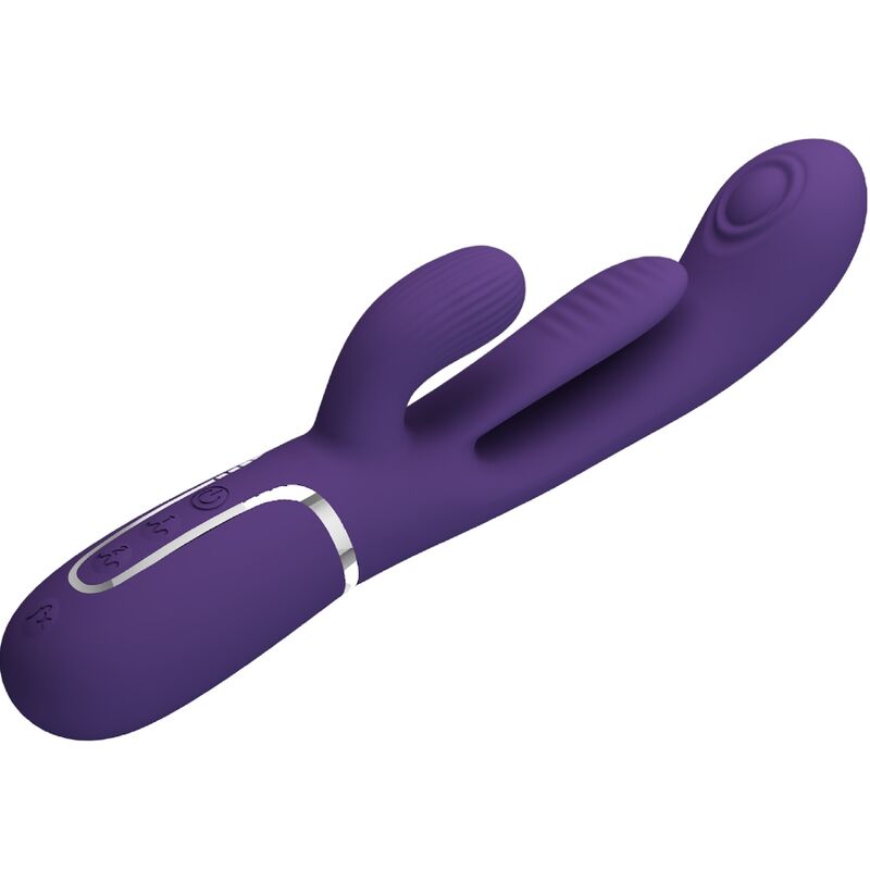 PRETTY LOVE - SHANIA VIBRATORE CONIGLIO MULTIFUNZIONE TRIPLO VIOLA
