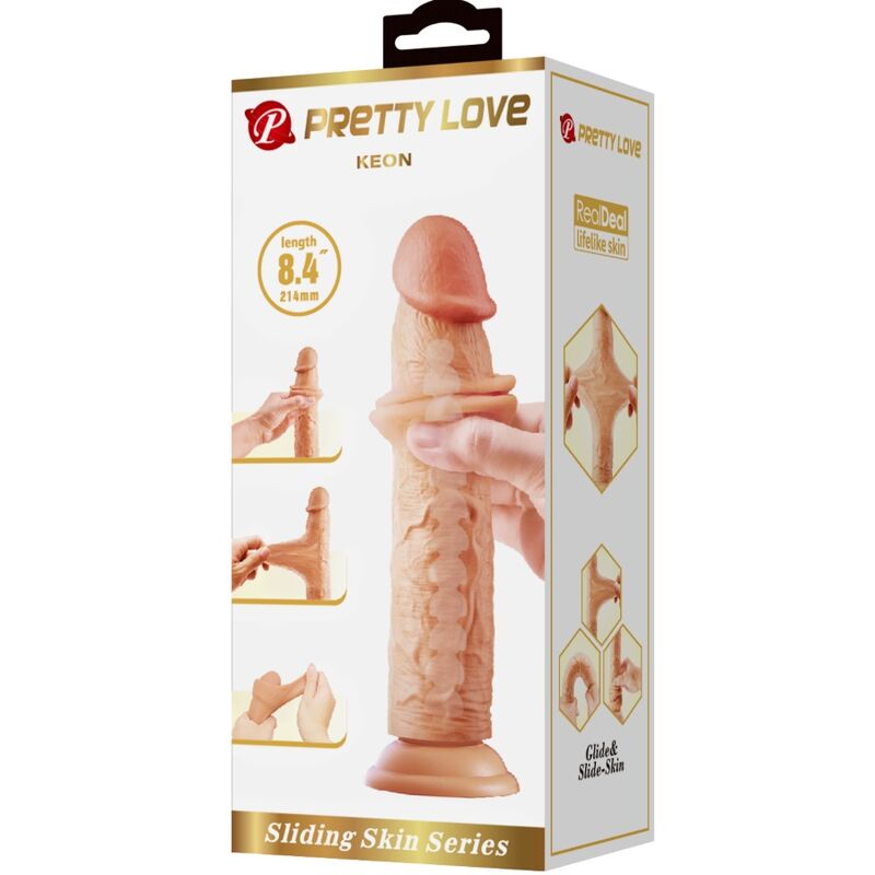PRETTY LOVE - KEON DILDO REALISTICO 21 CM NATURALE