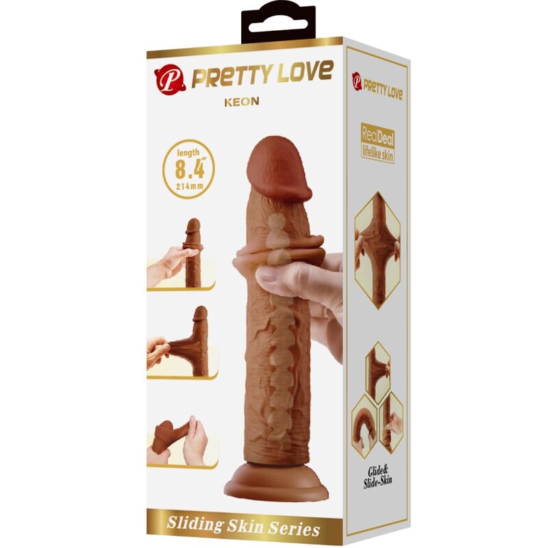 PRETTY LOVE - KEON DILDO REALISTICO 21 CM MULATO