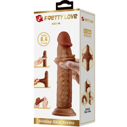 PRETTY LOVE - KEON DILDO REALISTICO 21 CM MULATO