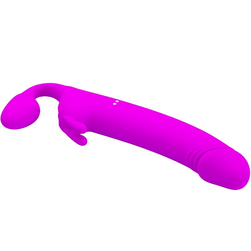 PRETTY LOVE - DILDO ZANINI STRAP-ON SENZA IMBRACATURA 10 VIBRAZIONI VIOLA