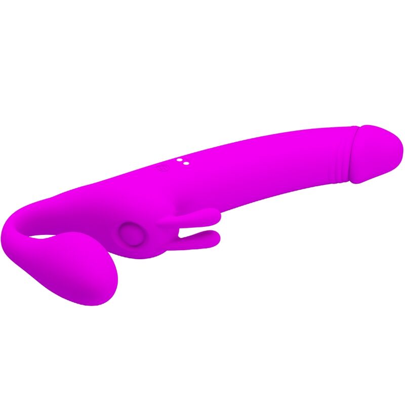 PRETTY LOVE - DILDO ZANINI STRAP-ON SENZA IMBRACATURA 10 VIBRAZIONI VIOLA