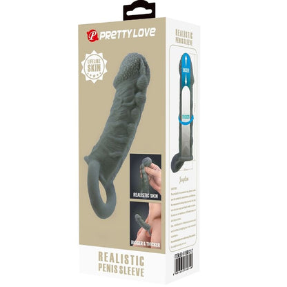 PRETTY LOVE - GUAINA REALISTICA PER L'INGRANDIMENTO E IL RITARDO DEL PENE - GRIGIA