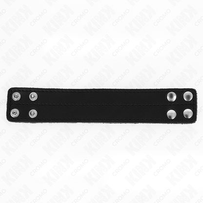 KINK - ANELLO PER IL PENE IN PELLE CON CHIUSURA A SCATTO 18,5 X 3,3 CM