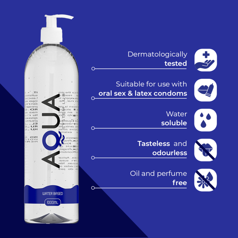AQUA QUALITY - LUBRIFICANTE A BASE D'ACQUA 1000 ML