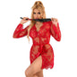 SUBBLIME - 953775 CAMISÓN DE ENCAJE + TANGA ROJO S/M