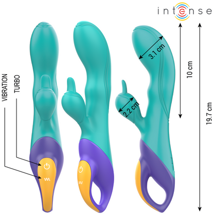 INTENSO - VIBRATORE FRED RABBIT BLU