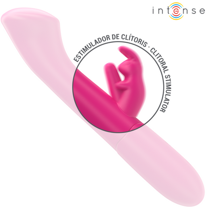 INTENSE - VIBRATORE CONIGLIO JULIETA 18,6 CM 10 VIBRAZIONI ROSA