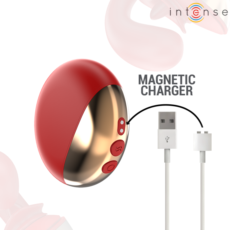 INTENSE - MARIAH VIBRATORE E STIMOLATORE A FORMA DI U 10 VIBRAZIONI ROSSO