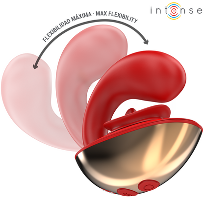INTENSE - MARIAH VIBRATORE E STIMOLATORE A FORMA DI U 10 VIBRAZIONI ROSSO