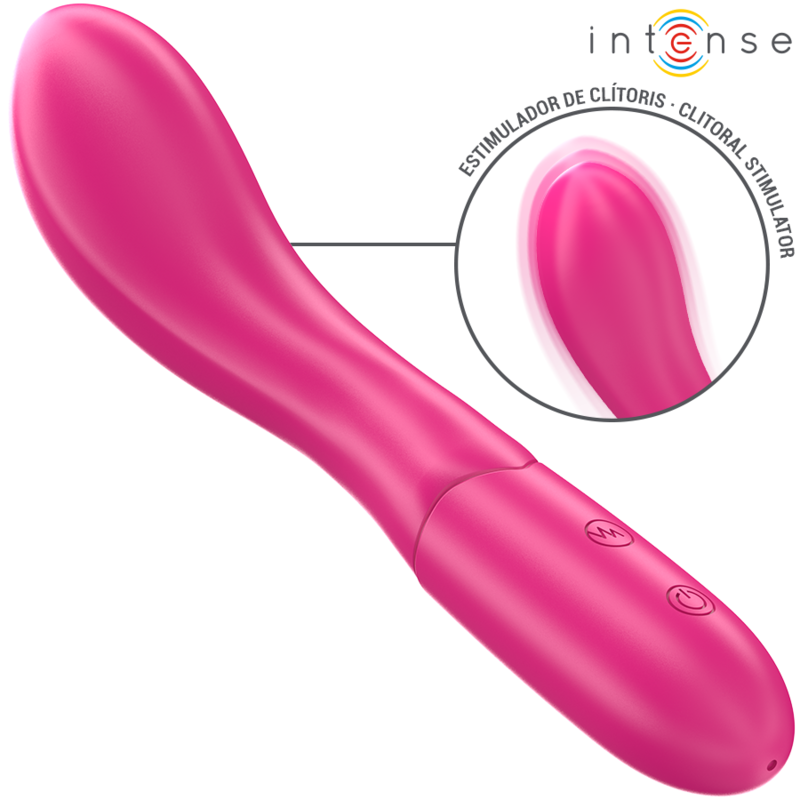 INTENSE - VIBRATORE LISETTE 19 CM FLESSIBILE 10 VIBRAZIONI ROSA