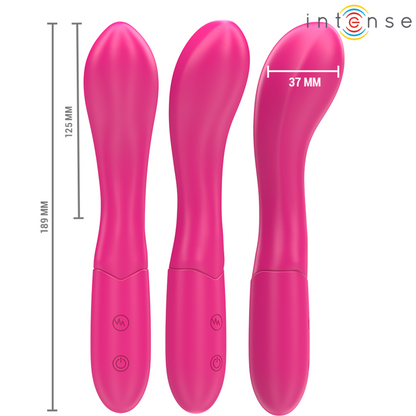 INTENSE - VIBRATORE LISETTE 19 CM FLESSIBILE 10 VIBRAZIONI ROSA