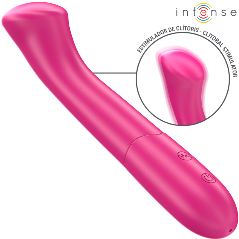 INTENSE - VIBRATORE PATY 19 CM FLESSIBILE 10 VIBRAZIONI MODELLO 2 ROSA