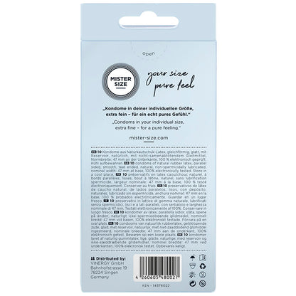 MISTER SIZE - PRESERVATIVI TAGLIA XS 47 MM (10 UNITÀ)