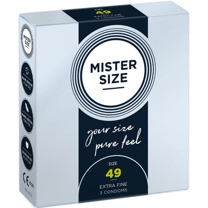 MISTER SIZE - PRESERVATIVI TAGLIA S 49 MM (3 UNITÀ)