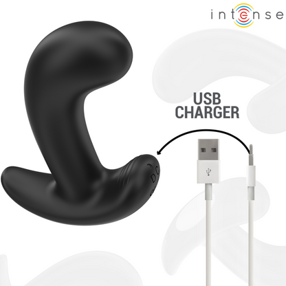 INTENSO - CHANDLER ANAL PLUG 10 VIBRAZIONI NERO TELECOMANDO