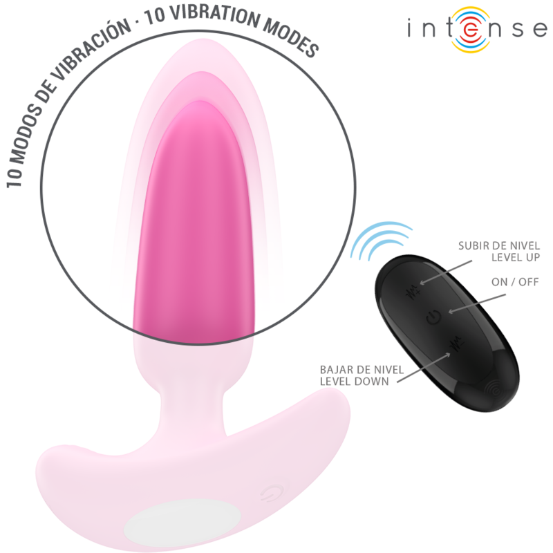 INTENSO - ROSS ANAL PLUG 10 VIBRAZIONI ROSA TELECOMANDO