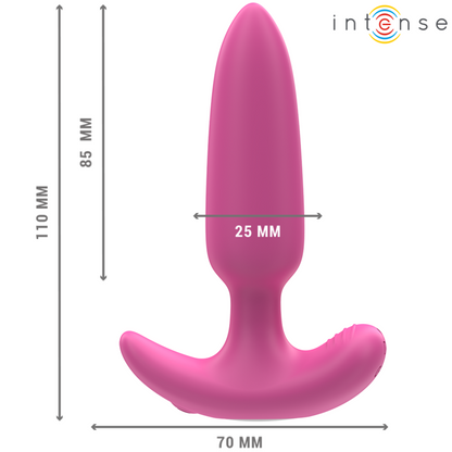 INTENSO - ROSS ANAL PLUG 10 VIBRAZIONI ROSA TELECOMANDO