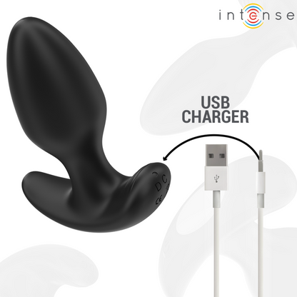 INTENSO - JOEY ANAL PLUG 10 VIBRAZIONI NERO TELECOMANDO