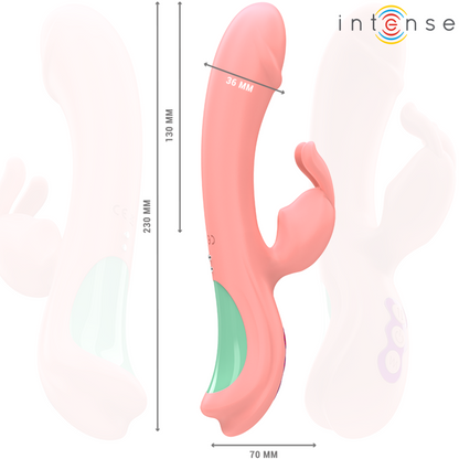 INTENSO - VIBRATORE RACHEL RABBIT 5 VIBRAZIONI ROSA