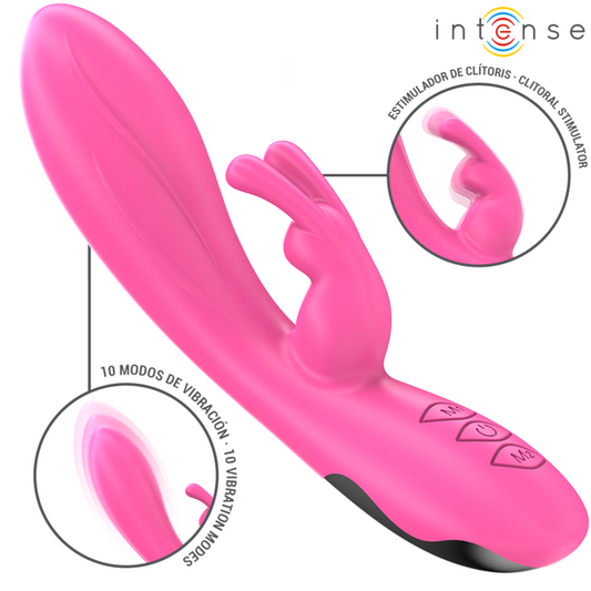 INTENSO - VIBRATORE RANDALL RABBIT 10 VIBRAZIONI ROSA