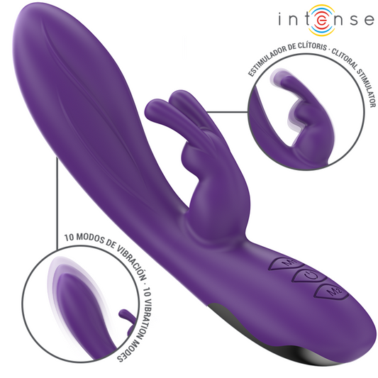INTENSO - VIBRATORE RANDALL RABBIT 10 VIBRAZIONI VIOLA