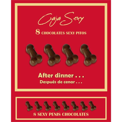 SPICY DEVIL - SCATOLA DA 8 CIOCCOLATINI A FORMA DI PENE