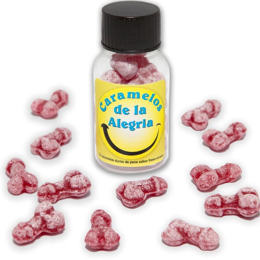 Spicy Devil - 12 caramelle alla fragola/ciliegia a forma di pene